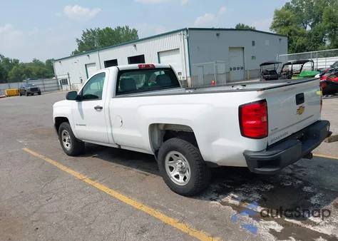 2016 Chevrolet Silverado 1500 Wt из США, поврежденный, VIN 1GCNCNEC7GZ336957